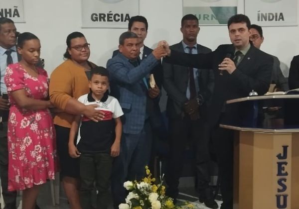 Ev. Edsio toma posse como missionrio em Furnas, pela Semadecre.