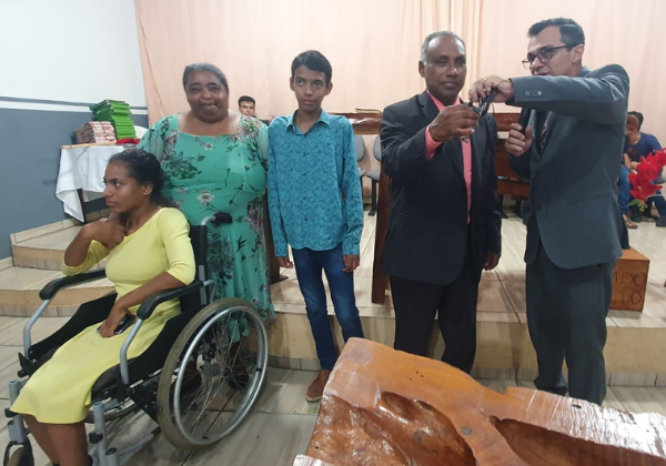 Ev. Benigno Toma Posse como Mission�rio na Congrega��o Nova Esperan�a em Santa Terezinha.